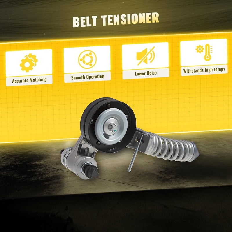 TUCAREST 38344 Accessory Drive Belt Tensioner Pulley Assembly for Buick Encore, Chevy Cruze, Sonic, Trax - Image 4