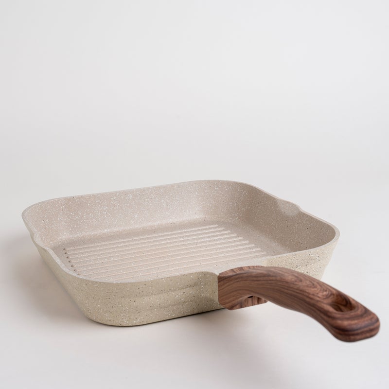 ألبرتو طقم أواني طهي جرانيت من البرتو 8 قطع باللون الكريمي - Image 5