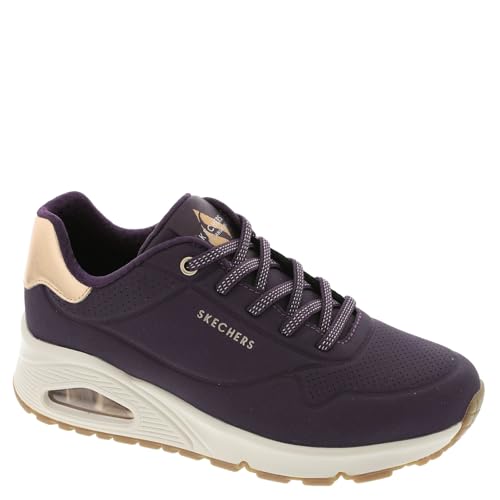 SKECHERS حذاء سنيكرز سكيشرز ستريت أونو-شيمر أواي للنساء، 6.5 B(M) US، بنفسجي داكن - Image 1