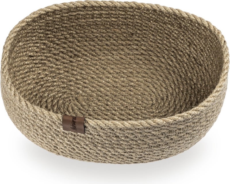 Naturalove Decorative Jute Basket - Oval / Medium Size - Image 2