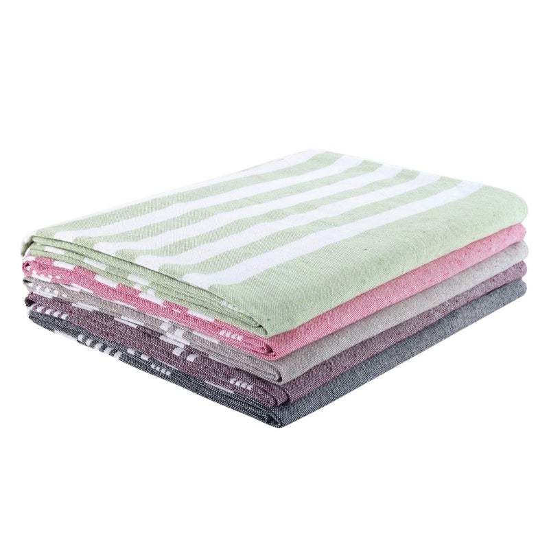 Värde Premium Hand Towels | 180 GSM Cotton Hand Towels | Hand Towel Set of 5 | Hand Towel for Gym | Soft Towels | Size 16W x 25L (Multicolor 4, Pack of 5) - Image 1