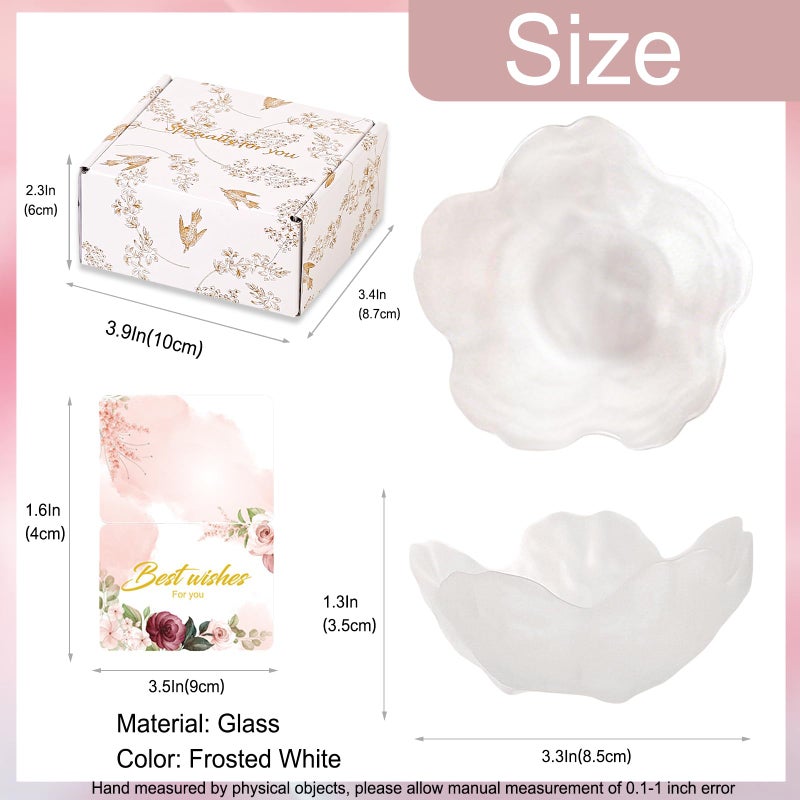 Binoster Gifts for Women Flower Jewelry Dish Ring Holder Jewellery Tray Vanity Organizer Room Decor Aesthetic Ring Holder Decorative Tray Trinket Dish Valentine's Engagement Birthday Gifts Stocking Stuffers - Image 5
