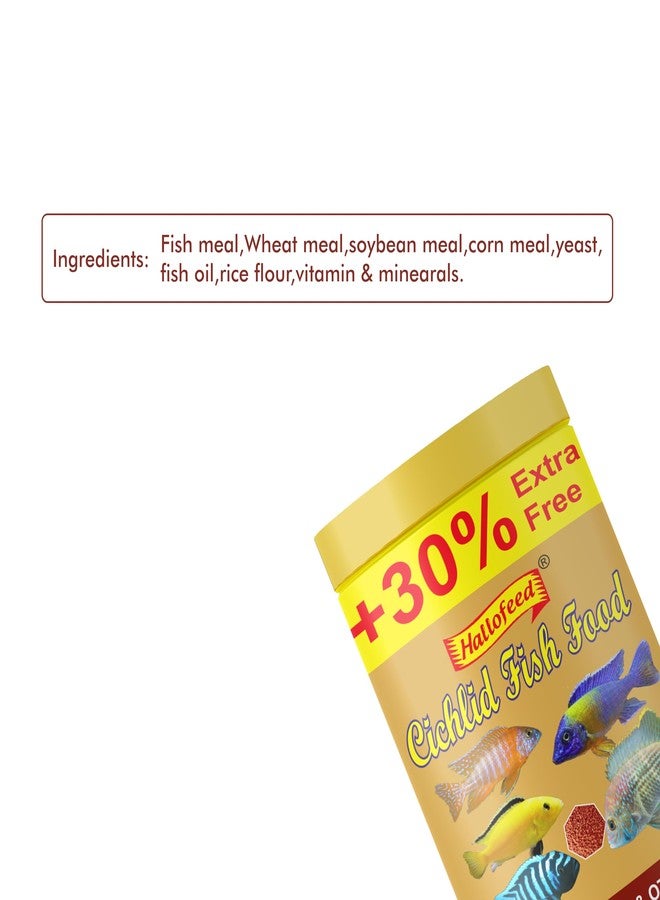 Hallofeed طعام أسماك السيكلد من هالوفيد، 50 غرام من الحبيبات الحمراء (حجم 2 مم) - Image 5