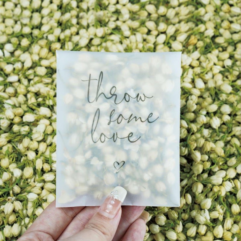 Rainbow Pana 50 Pack Prefilled Confetti Packets Biodegradable Confetti Dried Flower Petals Real Flower Petals to Throw at Wedding Glassine Bags Rose Wedding Send Off Ideas - Image 2