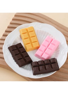 Generic Simulation Chocolate Model Valentine's Day Gift Decoration Chocolate Block Dessert Cake Display Window Photography Props-Color:Large Chocolate Block (Curry)-Specifications:5.8*3.5cm  - Image 2