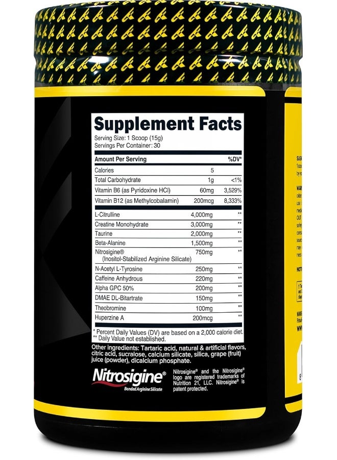 Primaforce Pre-Workout Complex Powder (Grape, 30 Servings) - Fitness Supplement for Workout Routine Enhancement, 438g - Image 4