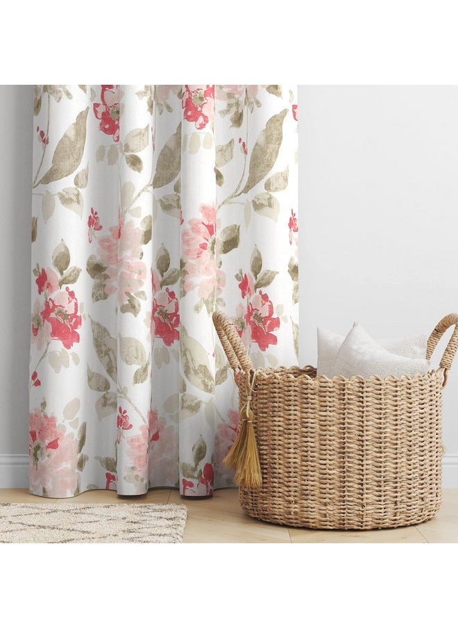 Trance Home Linen Floral Printed 6 Feet Curtains Windows |100% Cotton 60-66% Room Darkening Curtain|Premium Parda Living Room Bedroom Office | Eyelet Ring Parde (Tashi Pink-Set 2, 6Ft Curtains) - pzsku/Z7BAF07ED5D7E9C4F2B60Z/45/_/1738305757/d5dbee1b-88ee-4623-abc6-44ef8309567a