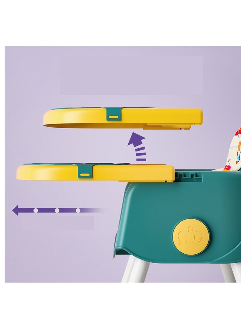 FULL JOY Adjustable Multifunctional Portable Foldable Dining Highchair With Removable Tray,92*66*61  cm  - Image 4