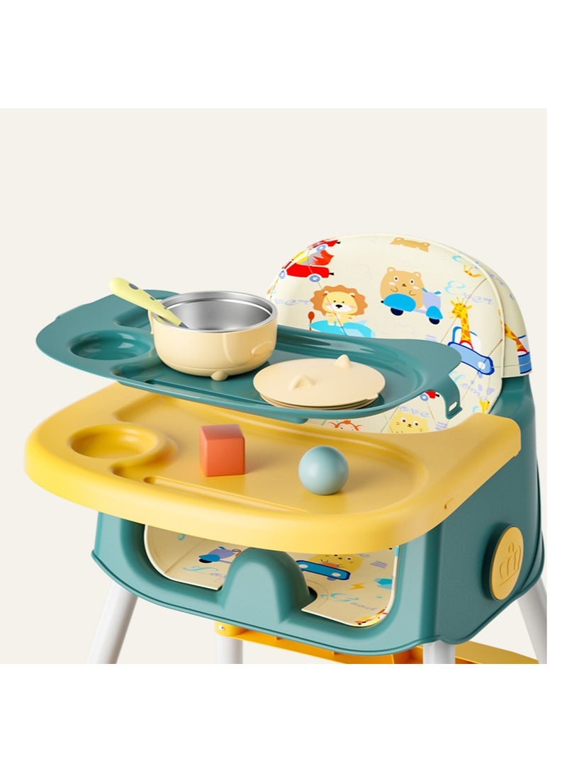 FULL JOY Adjustable Multifunctional Portable Foldable Dining Highchair With Removable Tray,92*66*61  cm  - Image 5