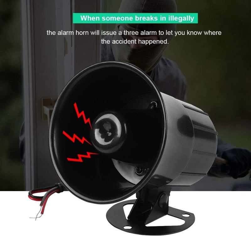 comfrt DC 12V Wired Alarm Loud Horn Siren for Home Security Protection System Indoor/Outdoor Fireproof 115dB - Image 3