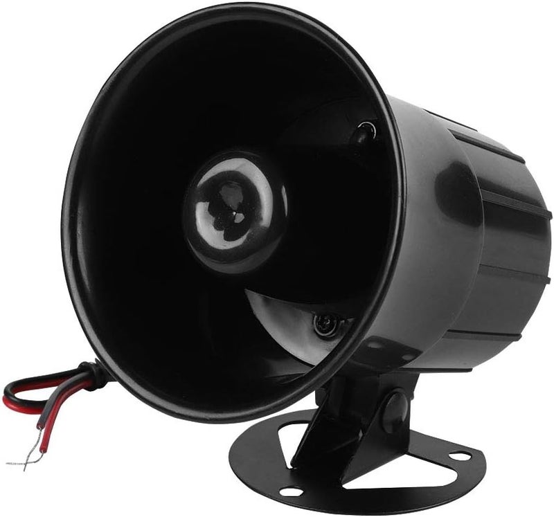 comfrt DC 12V Wired Alarm Loud Horn Siren for Home Security Protection System Indoor/Outdoor Fireproof 115dB - Image 1