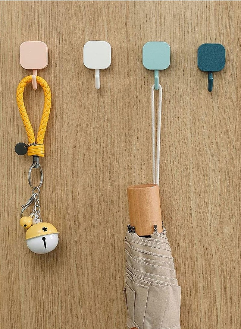 18PACK Adhesive Hooks Heavy Duty Wall Waterproof Oilproof Kitchen for Hanging Coat Hat Towel Robe Key Clothes Hook Mount Home Bathroom Office - Image 2