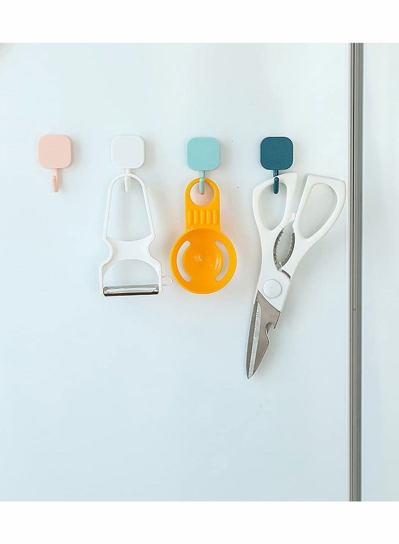 18PACK Adhesive Hooks Heavy Duty Wall Waterproof Oilproof Kitchen for Hanging Coat Hat Towel Robe Key Clothes Hook Mount Home Bathroom Office - Image 4