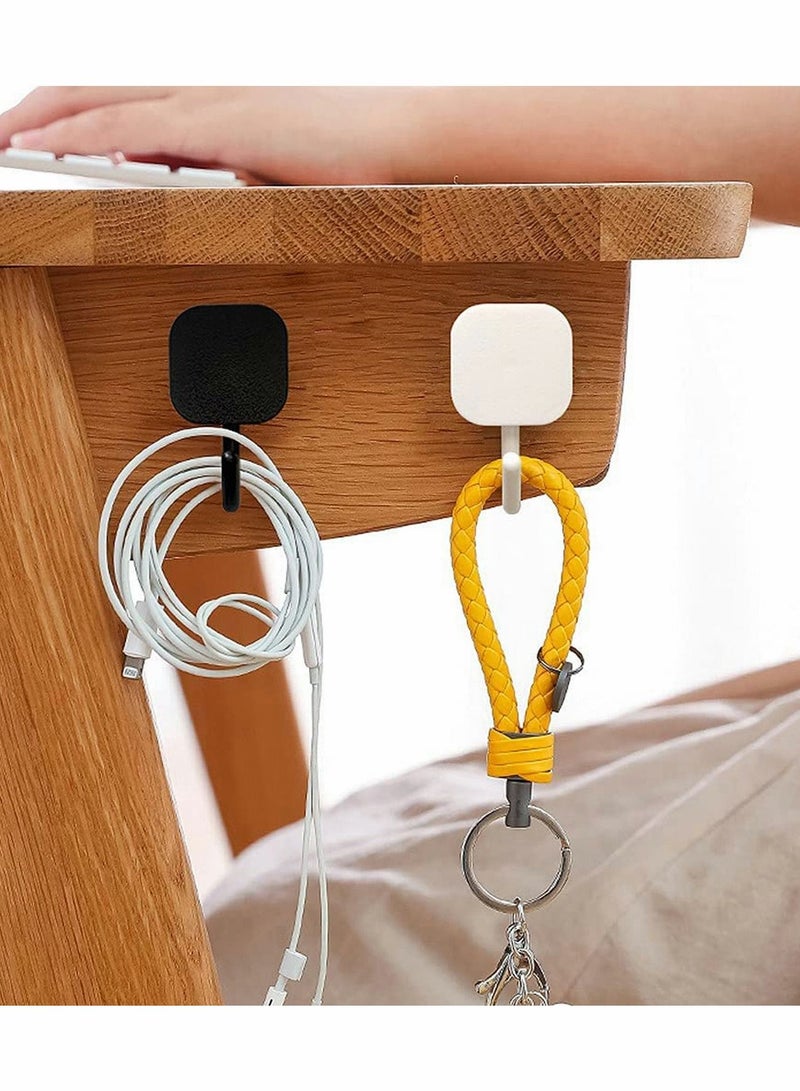 18PACK Adhesive Hooks Heavy Duty Wall Waterproof Oilproof Kitchen for Hanging Coat Hat Towel Robe Key Clothes Hook Mount Home Bathroom Office - Image 3