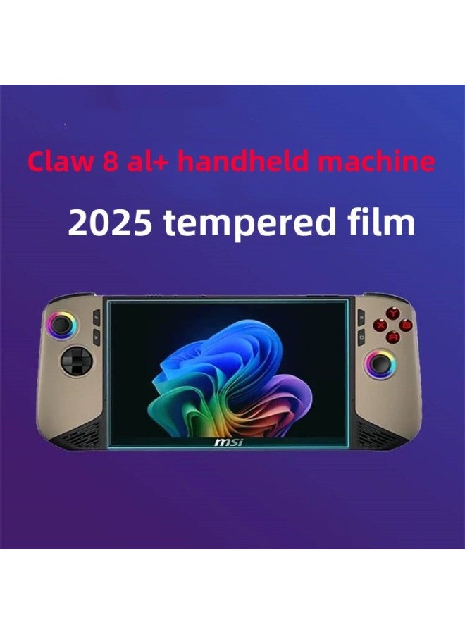 Suitable For Microstar Claw 8 AI Handheld Tempered Film 20248 "Claw8AI Game Machine Screen Film-Colour:Matte Anti-reflective And Anti-fingerprint Soft Film Bare Film  - Image 2