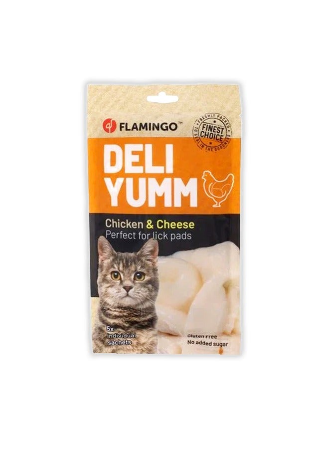 Flamingo Deli Yumm Chicken And Cheese Cat Treats - 70G - Image 1