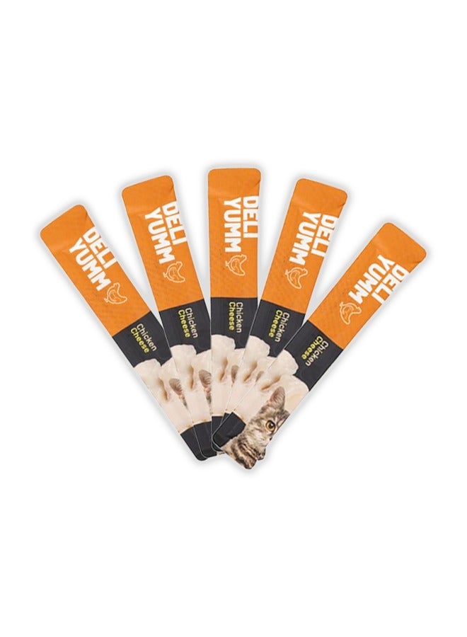 Flamingo Deli Yumm Chicken And Cheese Cat Treats - 70G - Image 2