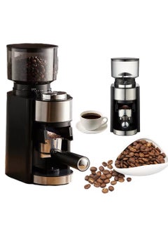 ET-LIFE Coffee Grinder, Stainless Steel Blade & Electric Spice Mill, 12 Cups Capacity, 25 Grind Settings HB-583 Black  - Image 1