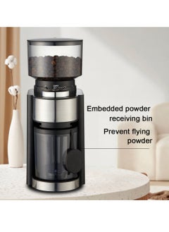 ET-LIFE Coffee Grinder, Stainless Steel Blade & Electric Spice Mill, 12 Cups Capacity, 25 Grind Settings HB-583 Black  - Image 2
