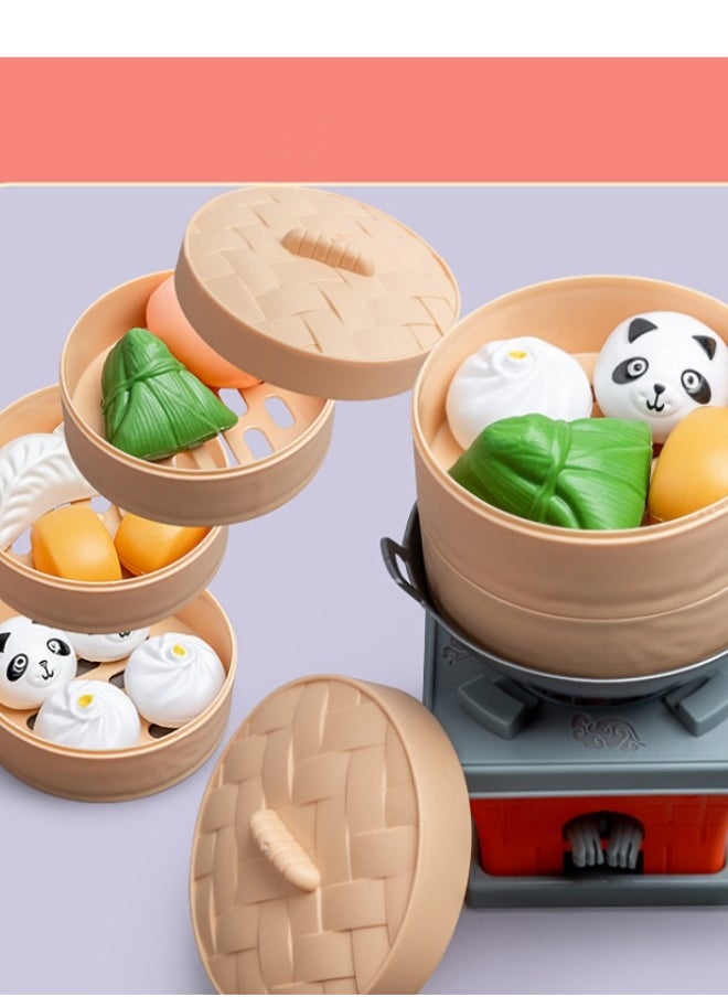 Toyzey - Pretend Play Toy Set For Kids, Realistic Kitchen Game Plastic Miniature Toy 23-Pieces - Image 1