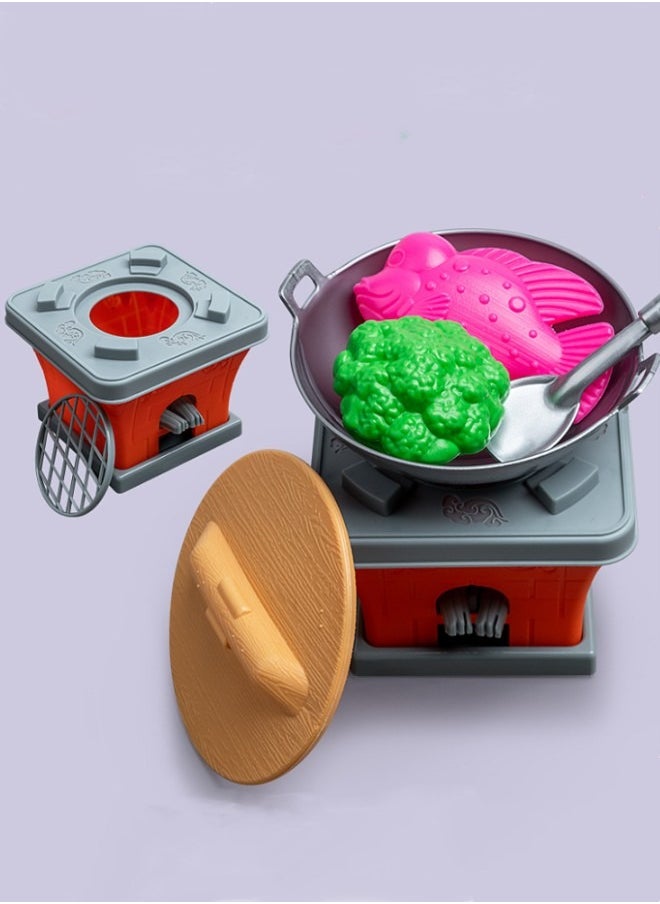 Toyzey - Pretend Play Toy Set For Kids, Realistic Kitchen Game Plastic Miniature Toy 23-Pieces - Image 1