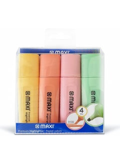 Maxi 4-Piece Premium Highlighters Pastel Colours  - Image 1