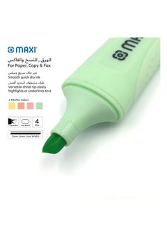 Maxi 4-Piece Premium Highlighters Pastel Colours  - Image 2