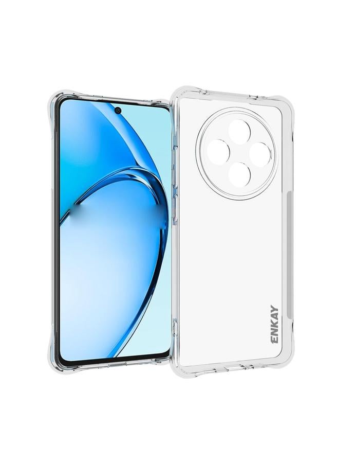 ENKAY Case For OPPO Reno12 F 5G Global Clear TPU Shockproof Anti-slip Phone Case - Image 1