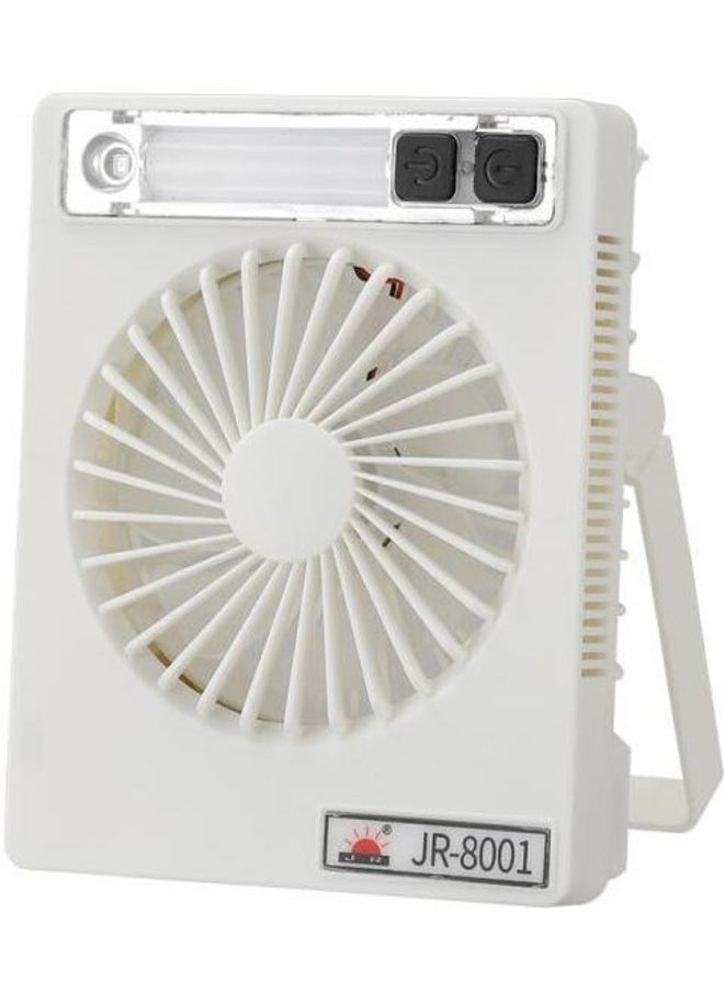 Generic Small Table Fans,Portable Fans,Rechargeable Portable 180°Tilt Folding Desk Fans, Ultra Quiet, For Home Bedroom Office Desktop, 5 Speeds (White)  - Image 3