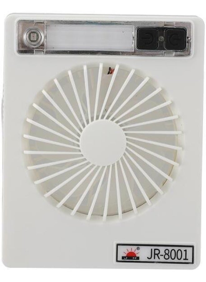 Generic Small Table Fans,Portable Fans,Rechargeable Portable 180°Tilt Folding Desk Fans, Ultra Quiet, For Home Bedroom Office Desktop, 5 Speeds (White)  - Image 2
