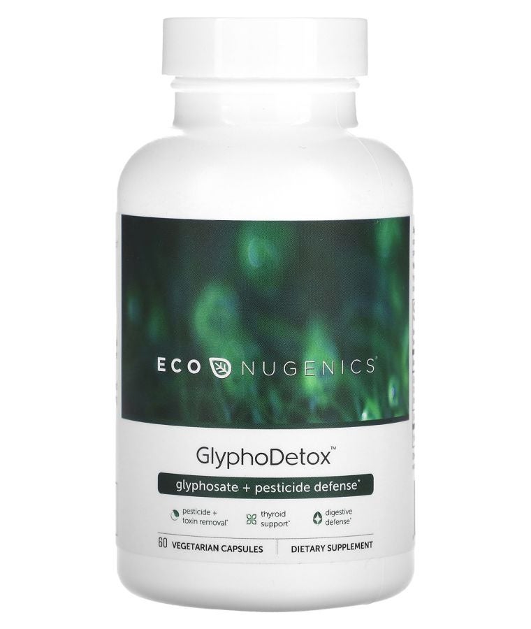 EcoNugenics GlyphoDetox Glyphosate + Pesticide Defense 60 Vegetarian Capsules