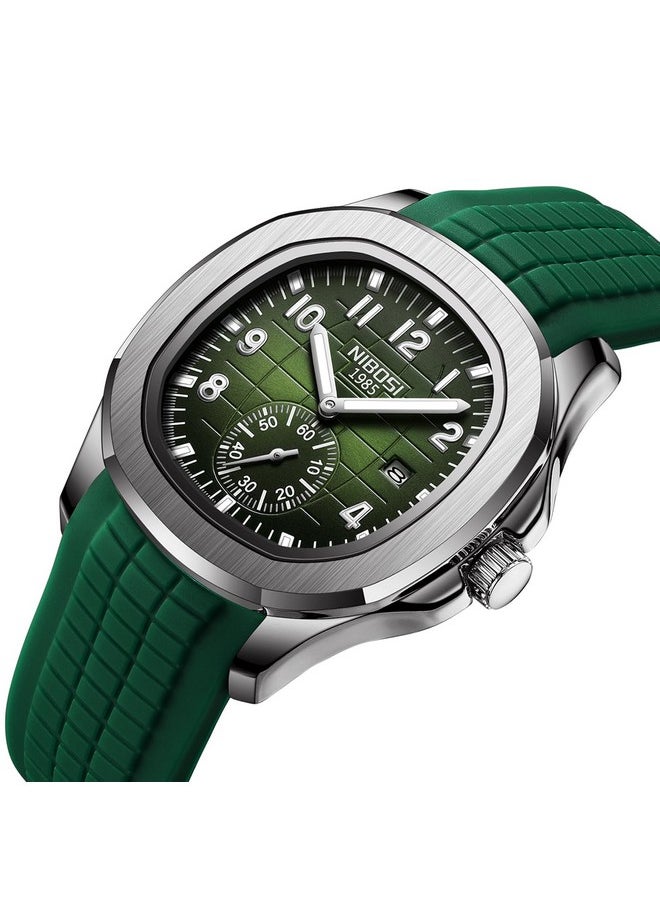 NIBOSI Green Dial & Band Watches For Men Fashion Business Casual Men's Watch Waterproof Chronograph Date Men Wrist Watch Stainless Steel Strap - pzsku/Z7BAF8E052297D3B931E2Z/45/_/1738306979/8c7f2817-3012-4611-a48a-576517ebfa55