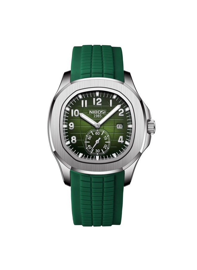 NIBOSI Green Dial & Band Watches For Men Fashion Business Casual Men's Watch Waterproof Chronograph Date Men Wrist Watch Stainless Steel Strap - pzsku/Z7BAF8E052297D3B931E2Z/45/_/1738306982/1a5f1709-5a9a-43b6-92af-d1001c9dbfe9