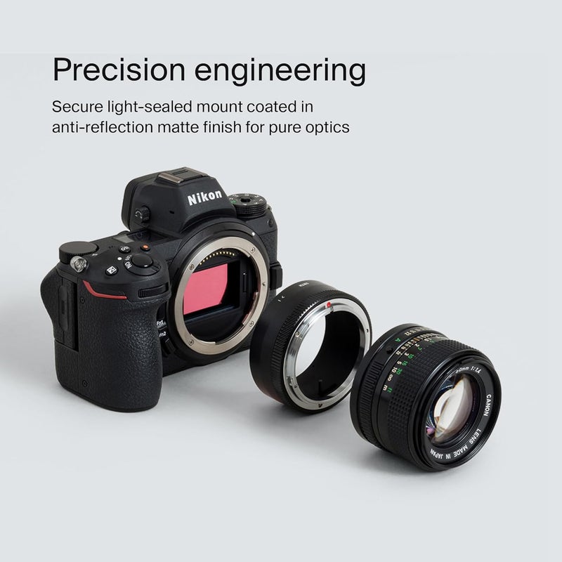 Urth Lens Mount Adapter: Compatible for Nikon Z Camera Body to Canon FD Lens - Image 4