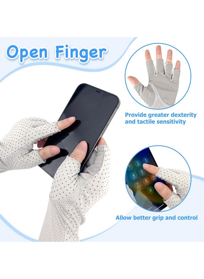 kilofly Women'S Long Anti-Uv Breathable Arm Sun Block Driving Gloves, 2 Pairs - Image 4