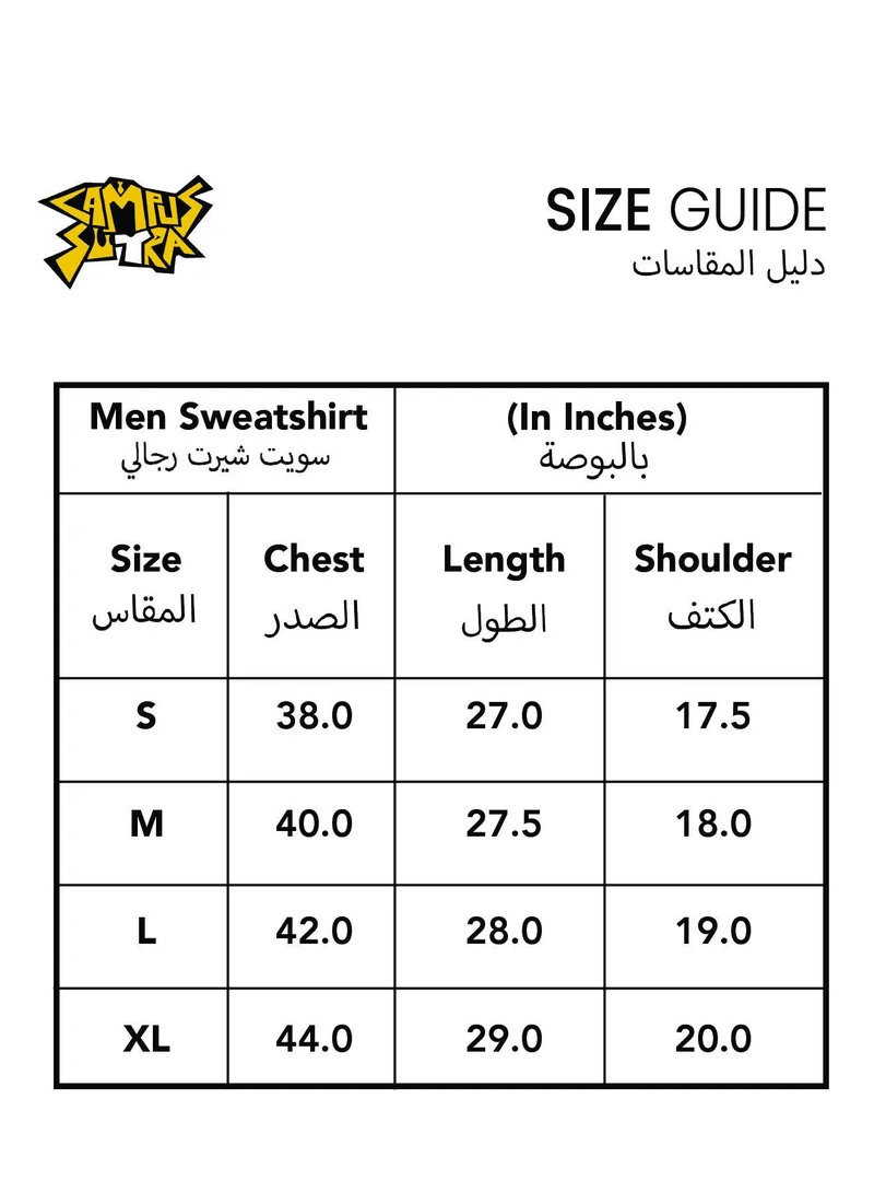 كامبوس سوترا هودي رجالي رمادي فاتح بسحاب متباين