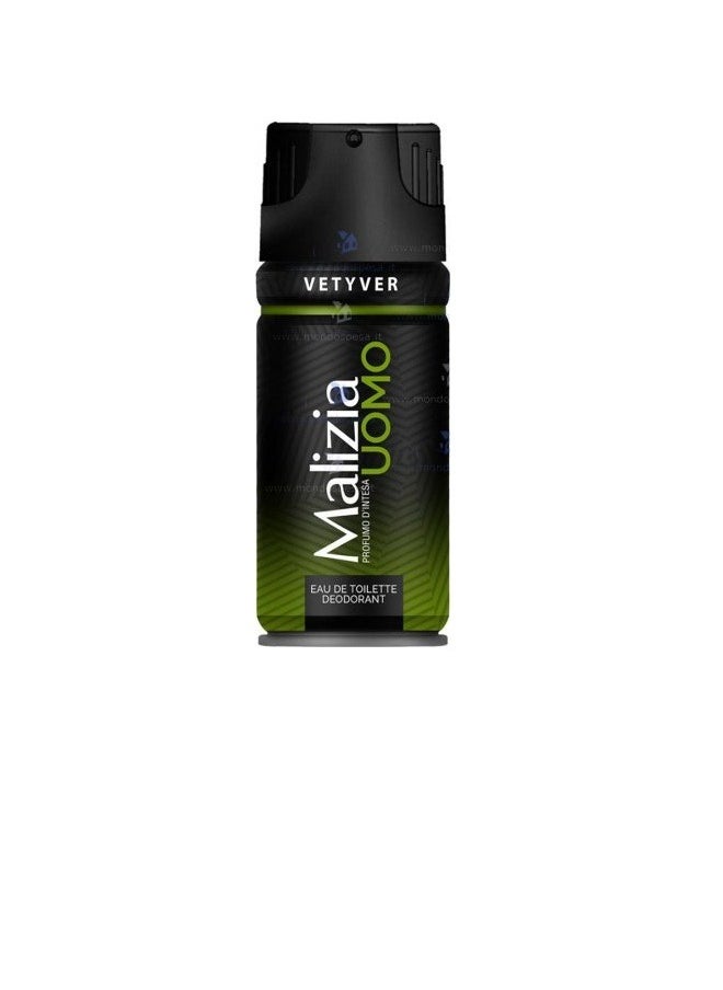 Malizia - UOMO EAU DE TOILETTE SPRAY 150ML VETYVER - Image 1