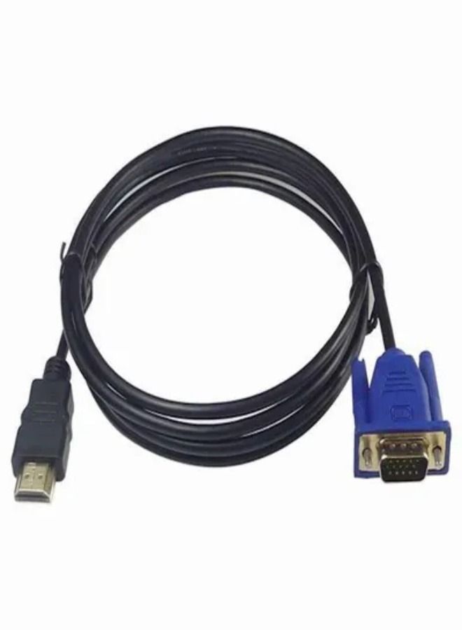 1.8 M HDMI Cable HDMI To VGA 1080P HD With Audio Adapter Cable HDMI TO VGA Cable - Image 1
