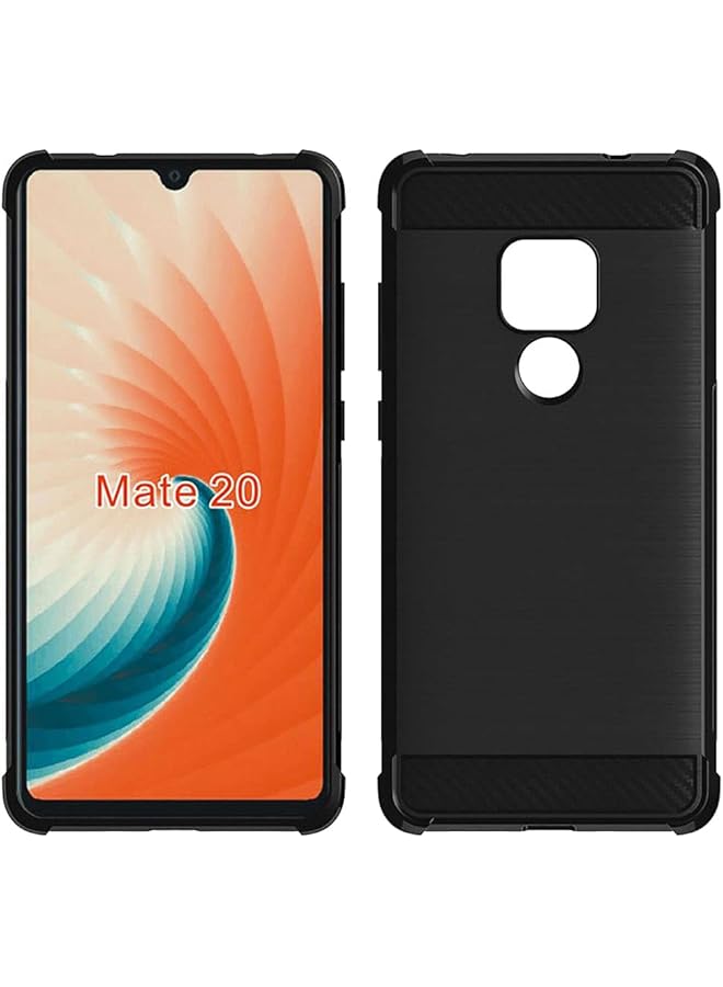 إيروريكس غطاء حماية الحواف الصلبة متوافق مع هاتف هواوي ميت 20 - أسود - Image 1
