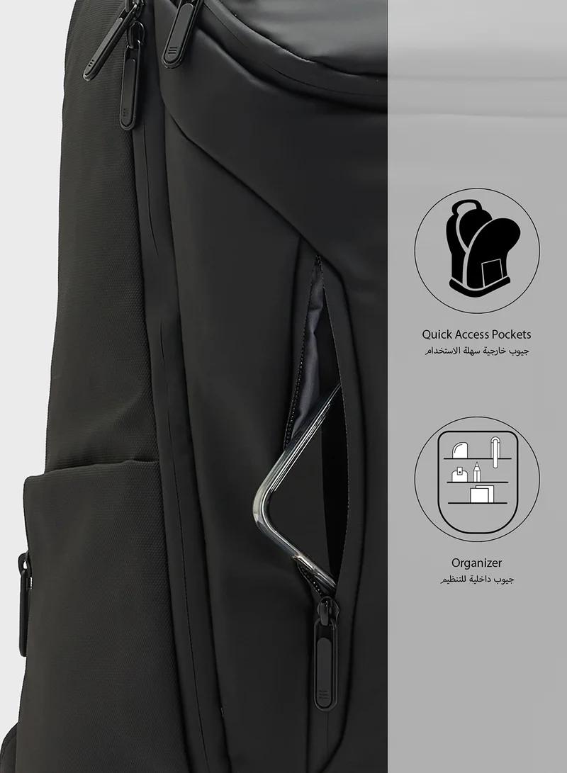 Robert Wood Premium Backpack With Pocket Organiser And Usb Port