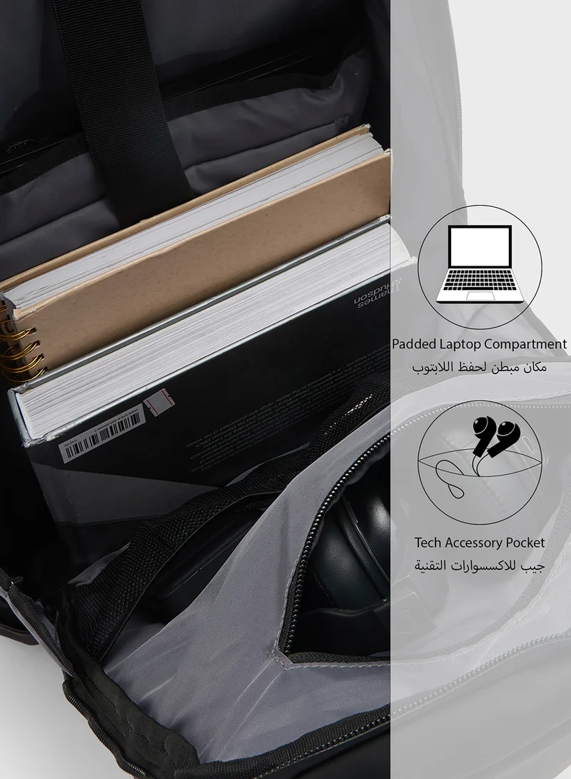 Robert Wood Premium Backpack With Pocket Organiser And Usb Port