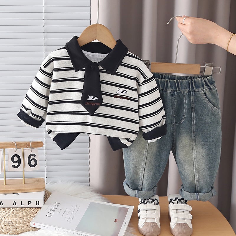 ChicPoint 2 Pcs 2-5years Boys/Girls Pants Suit - Image 1