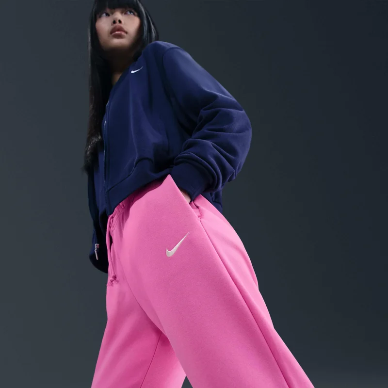 Nike pink Women's Sportswear Phoenix Fleece Sweatpants for Women | Best Price UAE
