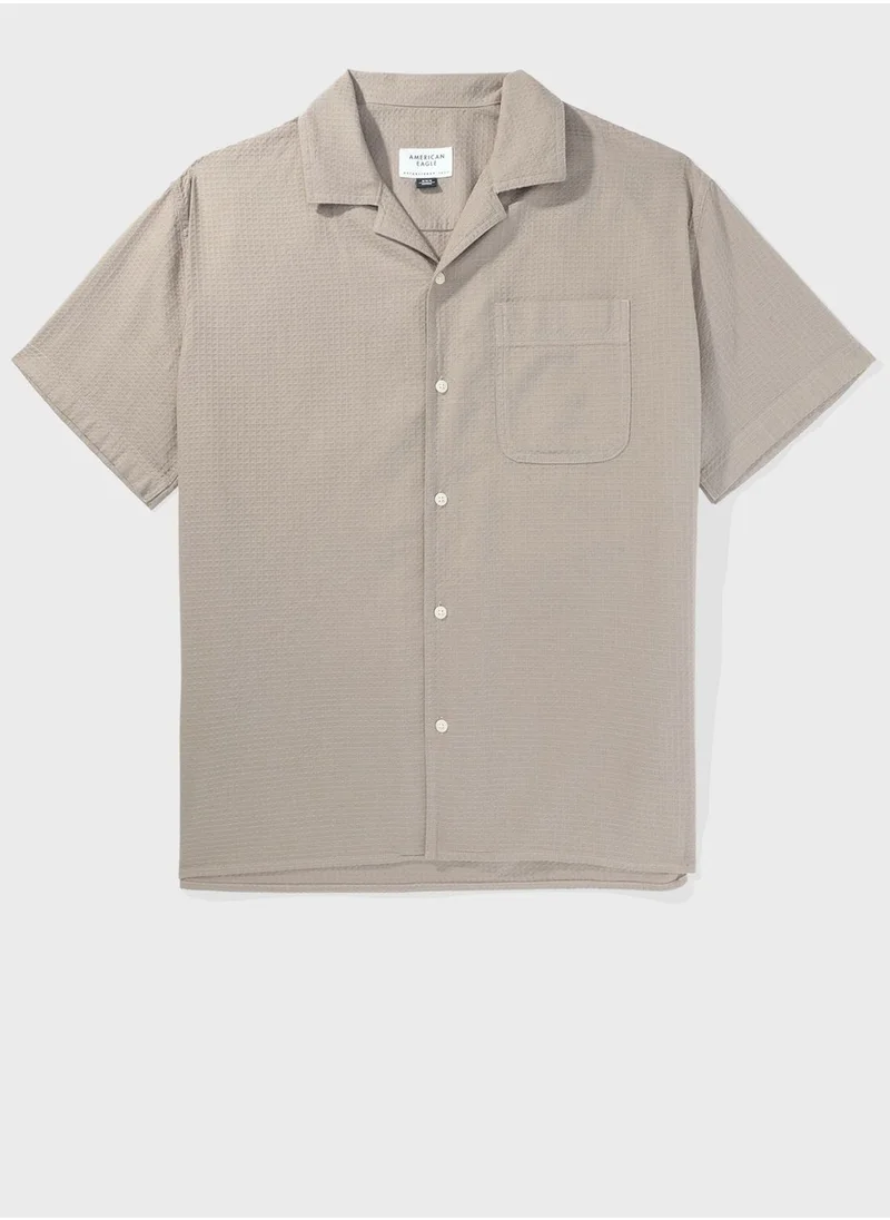 American Eagle Button Down Poolside Shirt