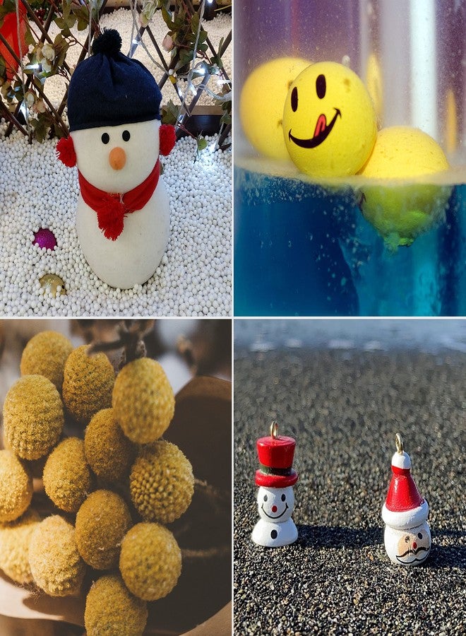 IFAMIO 200 Pack 0.6 Inch Blank Foam Balls for Art Decoration Polystyrene Small Craft Foam Balls for Easter Sphere Foam Ball for School DIY Projects - Image 5