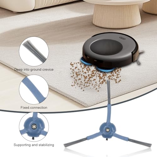 Asrhine 28 Pack Replacement Accessories for Eufy Omni C20 Robot Vacuums Parts, 2 Main Brush, 6 Side Brushes, 6 Washable Filters, 6 Dust Bags, 6 Mop Pads, 1 Cleaning Tool and 1 Screwdriver - Image 5