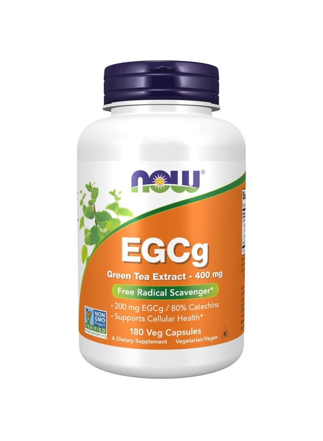 now Foods EGCg, Green Tea Extract, 400mg, 180 Vcaps (Pack of 2) - Image 1