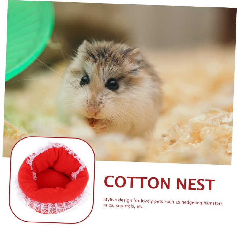 Warm Hamster Nest Cozy Cotton Bed Windproof Comfortable House For Guinea Pigs - Image 3