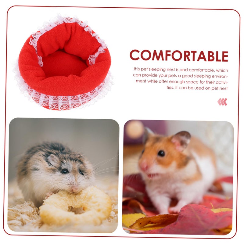 Warm Hamster Nest Cozy Cotton Bed Windproof Comfortable House For Guinea Pigs - Image 5