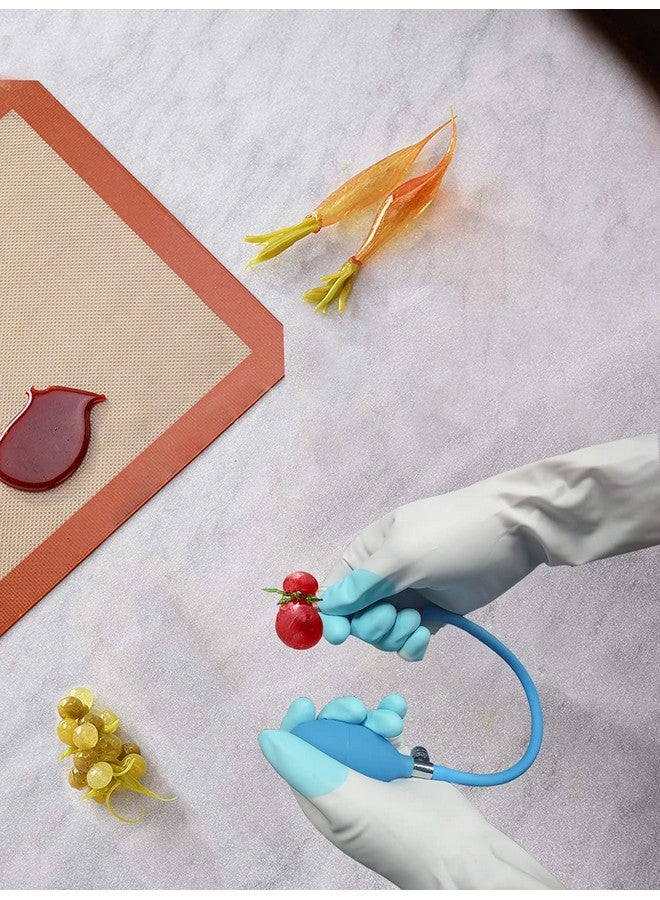 DUEBEL Non-Stick Silicone Baking Mat Set with PVC Gloves, Isomalt Tools, Pastry Isomalt Mat for Baker Confectioner- Mat 16.5”x 12” & Gloves 11.4”x 3.7” - Image 3